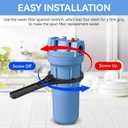 150295 SW-2 Water Filter Housing Wrench - 4.9 inch ID, Big Blue Filter Wrench Fits for Pentair Pentek/Everpure 4 3/4 Standard Housings, American Plumber #152037/ww34, 10"x2.5" and 20"x2.5" Housings