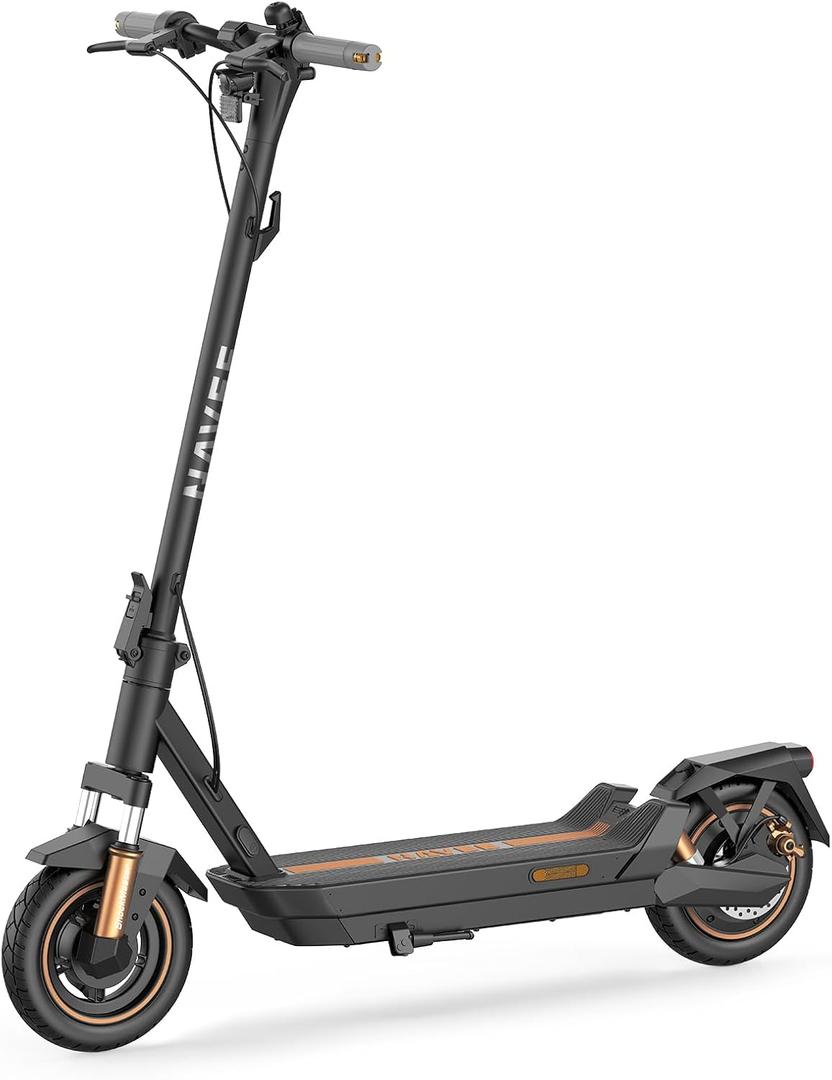 NAVEE GT3/ST3/GT5 Series Electric Scooter, 20/25 MPH Top Speed, 30-55.9 Miles Max Range, 1000-1638W Motor with Dual Suspension, 10" Tires, Foldable for Adults Teens