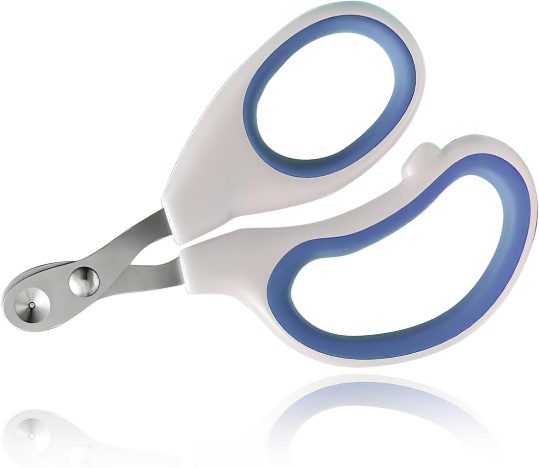 10 x Cat Nail Clippers with Safety Guard - Professional Cat Claw Trimmer for Cats & Small Pets, 2mm Over-Cut Protection, Non-Slip Ergonomic Handle & Stainless Steel Blade (Beginner Friendly)