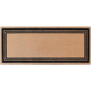 A1 Home Collections A1HC Natural Coir Flock Doormat for Outdoor Entrance, Anti-Shed Treated Durable Front Door Mat, Heavy Duty & Thin Profile Mats, Easy to Clean Entrymat - 36" x 72"