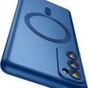 LEKEVO Magnetic for Samsung Galaxy S20 FE 5G Case Compatible with MagSafe OnlyBuilt-in Camera Lens Protector Slim Soft TPU Shockproof Phone Shell (Blue)