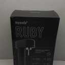 Mysoda Ruby 2 Sparkling Water Maker - Soda Streaming Machine Silent Carbonated Water Machine Robust Long-Lasting Aluminum Soda Maker 1L Water Bottle Without CO2 Cylinder - Black Silver Soda Machine