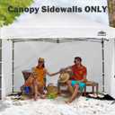 Instant Canopy Sidewalls for 10x10 Pop Up Canopy Tent, 300D Waterproof Material for Outdoor Events, Vendor Booths, and Privacy (Sidewalls Only) (White, 10x10ft-3pcs)
