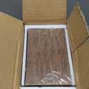 QEEIG Floating Shelves for Wall Bathroom Shelf Bedroom Kitchen Living Room Hanging Book Shelves Small Farmhouse Decor 16 inch Set of 3, Rustic Brown (015-BN3)