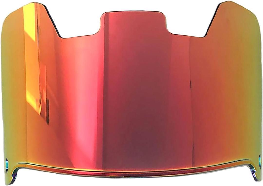 Football Visor - Football and Lacrosse Helmet Eye-Shield (Red)