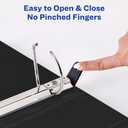 Avery Heavy-Duty View 3 Ring Binder, 3" One Touch Slant Rings, White, Perfect Trading Card Binder (79793)