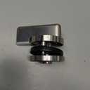 Vacant Occupied Bathroom Lock, Commercial Door Handle with Lock Deadbolt with Occupancy Indicator for Toilet Restroom Bathroom, Fits 12 to 18mm Door Thickness