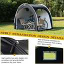 Happy Travel Bike Storage Shed Tent,Outdoor Portable Bicycle Storage Sheds with 210D Oxford Fabric PU4000 Waterproof for 8 Bikes,Bike Covers Shelter for Motorcycle,Garden Tools,Toys,Lawn Mower