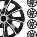 SCITOO Snap On Hubcap Rim 16 inch Auto Tire Replacement Exterior Cap OEM Steel Wheel Hubcaps Wheel Cover