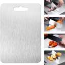Titanium Cutting Board - 2025 New Upgrade 100% Pure Titanium Cutting Boards for Kitchen Double Sided Titanware Cutting Board,Hygiene Durable Dishwasher Safe Chopping Board (14x10 in)