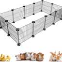 CHEGRON Guinea Pig Cages with Liner 48x24x12inch C&C Small Animal Cage Pet Puppy Dog Playpen Indoor Rabbit Chinchilla Hedgehog Habitat Fence DIY 12PCS Metal GridsNote: Without Cushion (12pcs without pads)