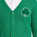 Tipsy Elves St. Patrick's Day Men's Cardigan - Soft Knit Button-Up Sweater - Lucky St Paddy's Party Outfit (Green, XL)