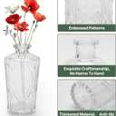 24PCS Clear Glass Bud Vases Set,Small Flower Arrangement Vase,Vintage Crystal Glass Design,Wedding,Party Decoration,Home Flower Arrangement (24)