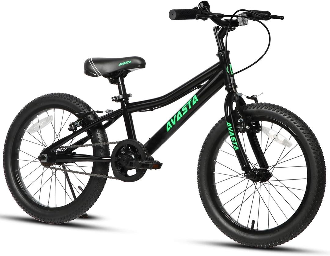 AVASTA Bilbo 18 20 24 Inch Kids Bike for Boys Girls Youth 5-14 Years Old
Retro Style High Carbon Steel Durable Frame, Adjustable Handlebars and Seat, Dual V-Brakes, Single Speed, Kickstand