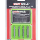 OEM TOOLS 4-Piece Damaged Screw Extractor Set