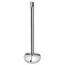 New Star Foodservice 54743 Tulip Top Stainless Steel Stanchions, Set of 2 Posts with 1 of 79.5-Inch Red Velvet Rope