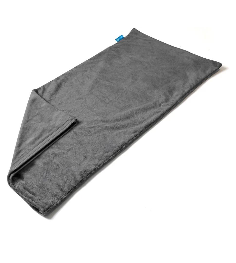 CooCoCo Heating Pad Cover, Crystal Velvet Cover for 12'' x 24'' Heating Pad, Soft Replacement Cover, Washable Cover for Electric Heating Pad, Cover ONLY, Gray