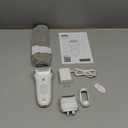 Braun Epilator Silk-pil 7, Hair Removal Device, Women Shaver & Trimmer, Wet and Dry, Wide Head, Includes Shaver Head and Trimmer Comb, SE7-041, Silver