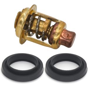 5005440 Thermostat & Seals Kit for Johnson Evinrude 5-235 HP Outboard Motor Engine Replacement 8330720 777260 393659 Sierra 18-3543 Brass