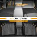 Floor Mats for Toyota Prius 2004-2007-2009, Custom Fit for 2nd Gen Prius | for Prius c & Prius v, TPE Non-Slip Waterproof Front & 2nd Row & Cargo Liner Car Accessories