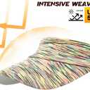 Women Sun Sport Visor Hats for Running,Tennis,Golf - Adjustable & Lightweight (V206-yellow)