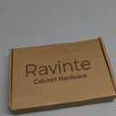 Ravinte Hardware 10 Pack Matte Black Cabinet Pulls, 6-1/4 Inch (160mm) Hole Center Zinc Alloy Drawer Handles for Kitchen Cabinets, Cupboards, Dressers, Square Solid Metal Hardware