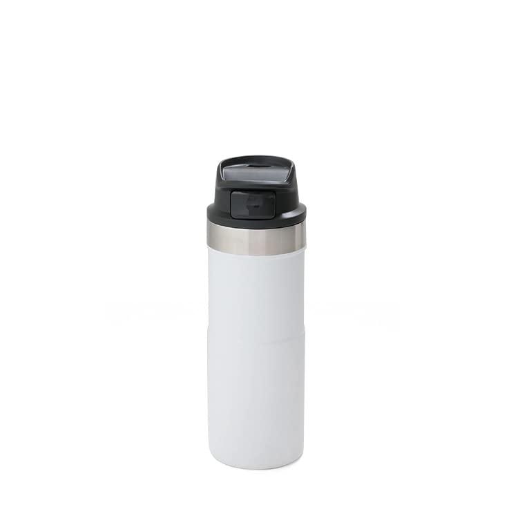 Stanley Quick Flip GO Water Bottle 24 oz | Push Button Lid | Leakproof and Packable for Travel and Sports | Insulated Stainless Steel | BPA-Free | Frost