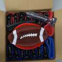 Flag Football Set, 14 Player Adjustable Flag Football Belts, 42 Flags, 8 Practice Cones, Size 3 Football, Pump and Bag, Perfect for Youth, Adults and Children to Capture The Flag