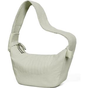 HomemeDiary Quilted Puffy Crossbody Bag for Women, Medium Size Hobo Shoulder Purse Soft Fluffy Handbag with Adjustable Strap