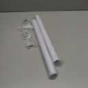 Mavivegue Closet Rod, 17 to 43 Inch Adjustable Closet Rods for Hanging Clothes, White, Hanging Rod for Closet Wardrobes Laundry RV, Bathroom