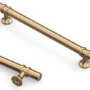 Asidrama 10 Pack 7 Inch(177mm) Champagne Bronze Kitchen Cabinet Handles, Cabinet Pulls Kitchen Cabinet Hardware Cupboard Handles Drawer Pulls (7" Hole Center)