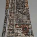 Washable Runner Rug 2'x3' Runners for Hallways, Ultra-Thin Carpet Runners for Entryway Anti Slip Backing Runner Rugs for Kitchen Laundry Room Indoor Hallway (Grey/Brown/Tan)