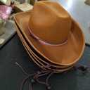 Pro Celia Felt Women Cowgirl Men Western Cowboy Hat 4 Pack Brown