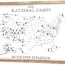 National Park MAP PIN Board