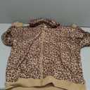 LYHIPSS Women's Oversized Lightweight Hoodies for Women Full Zip Up Long Sleeve Drawstring Jackets (Large, Leopard)