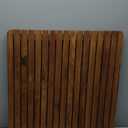 Nordic Style Teak Shower, Bath and Spa Mat | Indoor + Outdoor Use | Non-Slip Wood Platform | Spa, Sauna, Pool, Hot Tub | Luxury Decor (Natural Finish, 24" x 24")