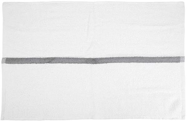 Arkwright White Hand Gym Towel - 100% Cotton Soft Quick Dry Sweat Absorbent Hotel Quality Towel for Workout, Bathroom, Spa, Pool, 16 x 27 in, Grey, 1 pc