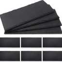 Zopeal 10 Pcs 10" x 5" Black Slate Charcuterie Boards Charcuterie Stone Plates with Natural Edge Slate Cheese Tray Serving Stone Board for Kitchen Dining Party Meat Fruits Display Chalkboard