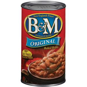 B&M Baked Beans, Original Flavor, 28 Ounce (Pack of 12) BBD: SEP 08 2027