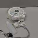 HandFan 4000mAh Portable Misting Fan, 50ml Water Tank, Rechargeable Handheld Personal Mister Fan, Spray Water Mist, Foldable Electric Hand Fans for Beach, Travel, Outdoors(White)