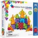 MAGNA-TILES Combo 46-Piece Magnetic Construction Set, The Original Magnetic Building Brand