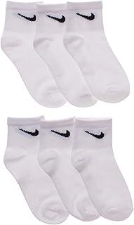 Nike Young Athletes Kids Ankle Cut Socks (6 Pairs/Pack), 3Y Shoe/ 5-7 Sock