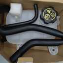 Engine Coolant Reservoir Tank With Cap, Air Bleed Hose & Heater Hose Compatible With Buick Chevy Vehicle 2013-2021 Encore 1.4L Trax 1.4L 1.8L Replaces# 603-955, 95269001, 42638619, 96968691, 96968694