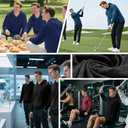 5 Pack Men's Lightweight Pullover Hooded Tees Long Sleeve Sweatshirts for Gym, Running, Fishing