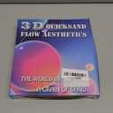 AIHYING Moving Sand Art Liquid Motion 3D Round Glass Deep Sea Sandscapes Pictures Relaxing Desktop Home Office Decor Gift Blue 7"