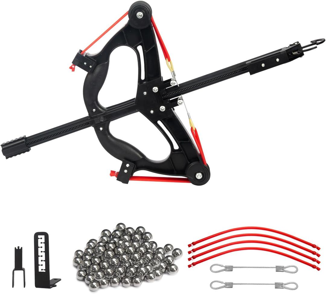 Compound Slingshot that Shoots Steel Balls with Continuous Shooting
