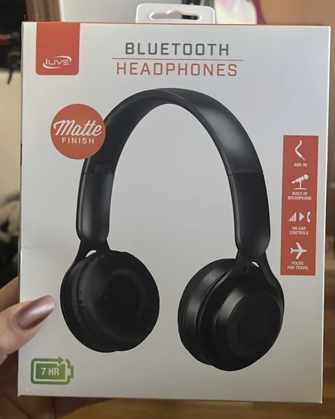 Bluetooth Headphones by iLive 7hr charge aux in built in mic