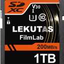 1T(999GB) SDXC UHS-I Memory Card - Up to 200MB/s Read Speed, C10, U3, V30, 4K UHD, Full-HD & 4K Video SD Card for Canon Nikon Sony Fujifilm DSLR, Mirrorless Cameras
