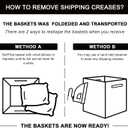 OIAHOMY Storage Cubes 11 Inch Storage Bins-3-Pack, Cotton Rope Woven Baskets for Organizing, Square Storage Baskets for Shelves Organizer, Classroom, Kids Toy Bins, Closet, Baby Nursery-Brown