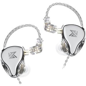 IEM Earbuds, KZ ZAS High Performance in-Ear Earphones (Detachable, Balanced Armature Drivers Dynamic Drivers 7BA+1DD Hybrid Earphones, Noise Isolating, High Accuracy) (Without Mic, White)